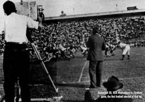 Filming First Televised Game